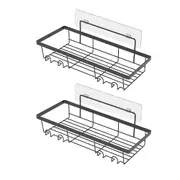 2Pcs Bathroom Shower Organizer Rack Storage Shelf Basket Bathroom Accessories