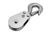 PULL-PRO SWIVEL HOOK BLOCK LOLOAD, 1/4" W, 2.5", BU, 316 SS
