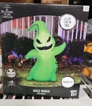 Disney Nightmare Before Christmas Oogie Boogie Inflatable 3.5 FT Tall Lights Up