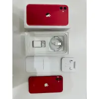 在飛比找蝦皮購物優惠-iPhone 11 64g紅色 副廠電池無健康的（最後一張圖