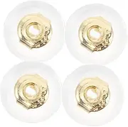 SEWACC 4pcs Secure Earring Backs Comfortable and Hypoallergenic Ear Backings Firm Grip Locking Stoppers for Pierced Ears Easy to Attach and Remove