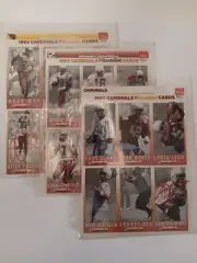 93 McDONALDS GAMEDAY NFL CARDS SIGNED RICKY PROEHL GARRISON HEARST AZ CARDINALS