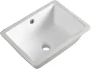 16 Inch Undermount Bathroom Sink Small Rectangle Undermount Sink White Ceramic