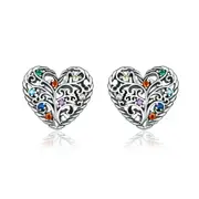 Tree of Life Jewelry Silver plating Stud Earrings for Women Wedding Jewelry
