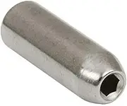 Fender Truss Rod Nut, 1/8" Hex, Chrome, 1 Pc, Steel Alloy, External Hex, Bullet Style