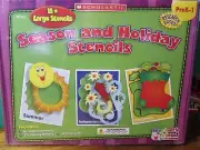 NEW/sealed Scholastic PreK-1 Season Holiday 15+ Large Stencils & activity guide