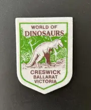 Cloth Patch - World of Dinosaurs - Creswick Ballarat Victoria