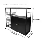 Storage Cabinet Floor Standing Sideboard Cabinet Microwave Shelf Organizer NEW