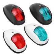 2Pcs IP66 Marine Sailing Signal Light DC 12V 3W LED Navigation Lamp Red Gree