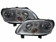 Caddy 2K MK3 03-10 PRE-FACELIFT MPV Clear Headlight Chrome V2 for Volkswagen LHD