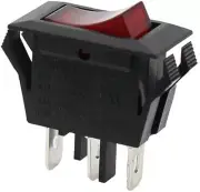 Zing Ear ZE-215 On/Off Lighted Rocker Switch 3 Prong 15A 125V Black - OEM