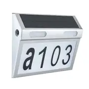 Solar House Number Plaque Light with 200LM Motion Sensor LED Light Address Number for Home Garden, Customized Letter And Number
