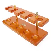 Wooden Tobacco 5 Pipes Holder Stand Rack Smoking Pipes Display Shelf Rack