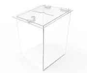Clear Acrylic Plexiglass Church Donation Box Suggestion Ballot Fund Raising11460