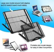 Portable Sketch Board Painting Light Pad Box Holder Folding Stand Tablet