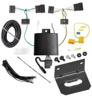 Trailer Wiring and Bracket For 18-22 BMW X3 Plug & Play 4-Flat Harness