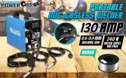 Dynamic Power MIG Gasless Welder Portable Welding Machine 130 Amp + Welding Wire