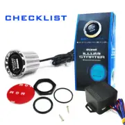 Racing Car LED Toggle Ignition Switch Panel Engine Start Push Button Starter 12V (for: Subaru)