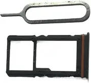zhxchzhi OEM SIM Card Tray SD crad Tray solt Holder+pin Compatible with Redmi Note 13R Parts Black