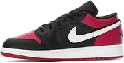 Jordan Big Kid's Air 1 Low White/Black-Varsity Red-White (553560 161)