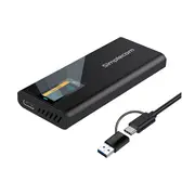 Simplecom Se530 Nvme Sata M2 Ssd To Usb C Enclosure Smart Led Screen
