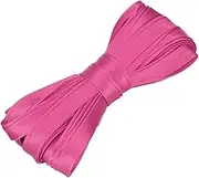uxcell Double Fold Bias Tape for Sewing 2/5 Inch x 5.5 Yards Satin Pre-fold Continuous Binding Tape for Seaming Quilting Hemming Binding DIY Crafts, Pink