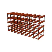 40 Bottles Classic Line Wine Rack - Mahogany Brown