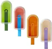 Molds | Reusable Easy Release Ice Pop Maker | Maker with Lids and Sticks Kitchen Gadget for Homemade, Yogurt & Cream