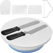 Plato giratorio antideslizante para tartas de 11 pulgadas para decorar soporte.