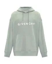 Givenchy Logo Print Drawstring Hoodie S,XL,L,XXL,M mineral blue