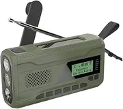 DAB/FM Bluetooth Radio Outdoor Emergency Radio 4500Mah Battery Radio Portable Solar Hand Crank Radio