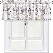 DEXNEL Beautiful Grape Leaves Home Curtain Valance Window Treatment For Living Room, 54 X 18 Inch
