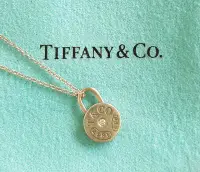 在飛比找Yahoo!奇摩拍賣優惠-TIFFANY & CO.   天然鑽石 項鍊 ， 經典款 