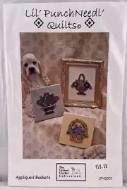 The Graham Cracker Collection Appliqué Baskets Pattern “Lil’ PunchNeedl’ Quilts”