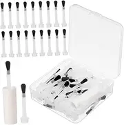 Beavorty 50Pcs Nail Polish Applicators with Ergonomic Handle for Mess Application for DIY Nail Art and Professional Use Nail Polish Brush Replacement