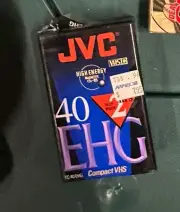 NEW JVC TC-30 EHG VHS-C Hi-Fi 90 Min. Blank Compact VHS Camcorder Tape (2)