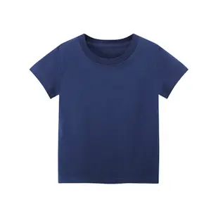 夏季新款童裝 兒童短袖T恤素色t恤男童t恤女童短袖t恤 素T