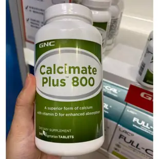 【On代購】 GNC Calcimate Plus 800 蘋果檸檬酸鈣 檸檬酸鈣 D3 碳酸鈣 珊瑚鈣 鈣 單方鈣