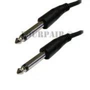 25ft 1/4" 6.35mm Male to Male Mono Audio Headphone Microphone Mic TS Cable Cord