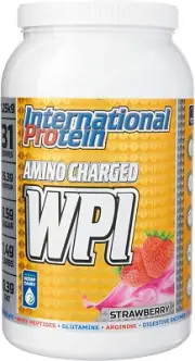 International Protein Amino Charged Strawberry Flavour Whey Protein Isolate P...