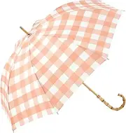 ビコーズ(because) Because B-951281 Long Umbrella, Checked, Orange