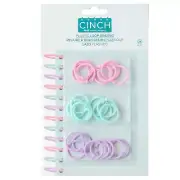 We R Memory Keepers Cinch Plastic Loop Binding 24/Pkg-Pink, Lilac & Blue