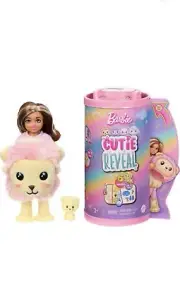 Barbie Cutie Reveal Chelsea Doll & Accessories, Lion Plush Costume & 6 Surprises