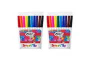 2x 10pc Texta The Original Smart Bullet Tip Markers Water Based Kids Drawing Pen
