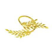 Napkin Rings Metal Leaf Napkin Holder for Holiday Easter Dinner Table Decor