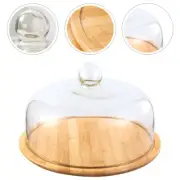 Cake Display Tray Fruit Platter Stand with Lid Holder Fruitcake