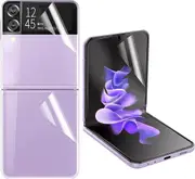 [3in1] Samsung Galaxy Z Flip4 Premium Hydrogel Front + Back Clear Edge-to-Edge Full Coverage Screen Protector Film ( Z Flip4 5G)