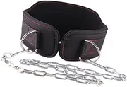 Hellery Dipping Belt Weightlifting Waist Belt Pull up Strap Back Support Strap for Powerlifting