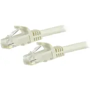 StarTech.com 7.5m CAT6 Ethernet Cable - White Snagless Gigabit - 100W PoE UTP 650MHz Category 6 Patch Cord UL Certified Wiring/T