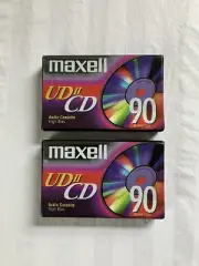 New Audio Cassette Tape High Bias UDII CD 90 Minute Maxell